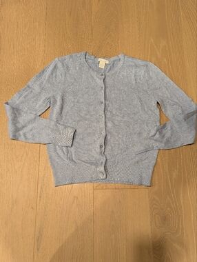H&M Pale Blue Button-Up Women's Cardigan